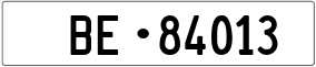 Trailer License Plate